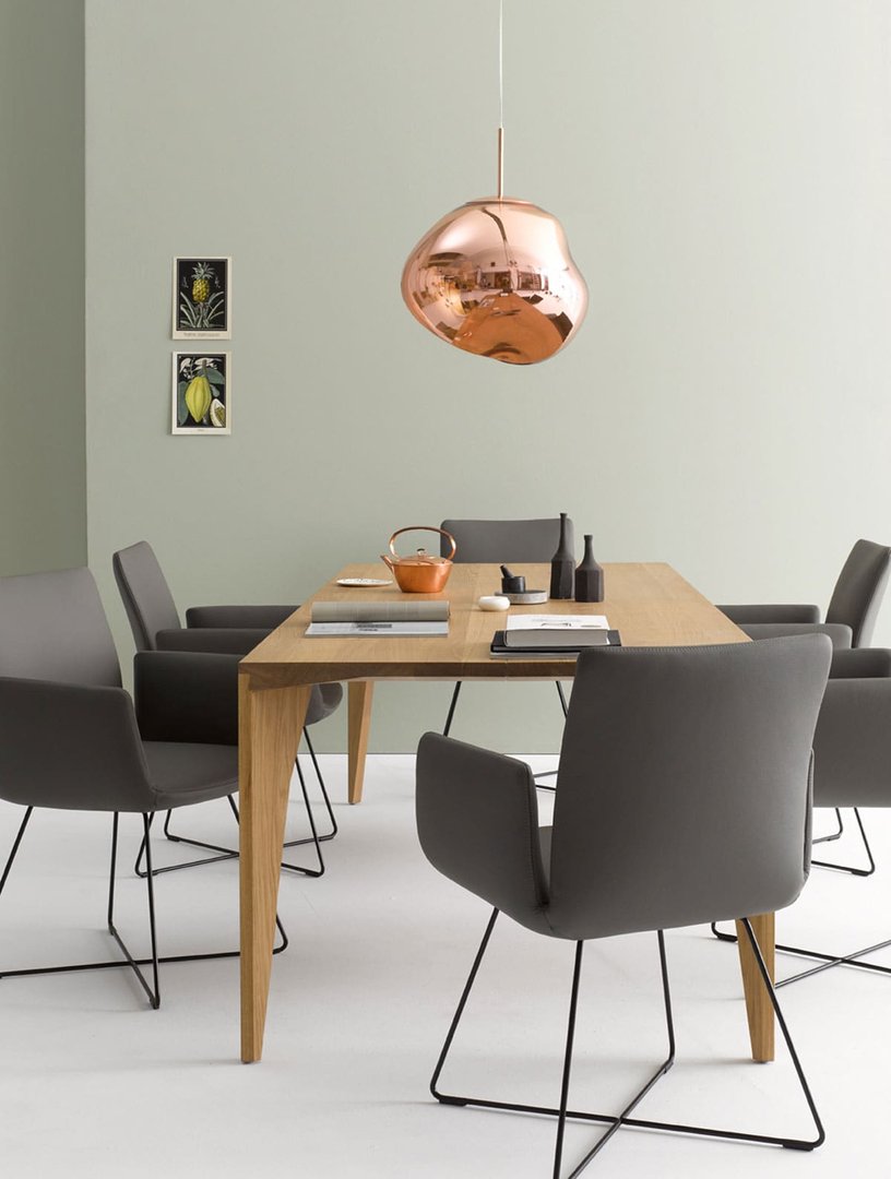 COR Delta wooden table with Jalis chairs