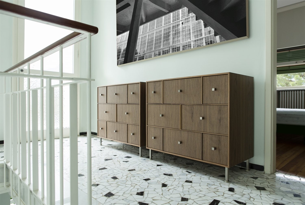 Rucellai chest of drawers in canaletta walnut